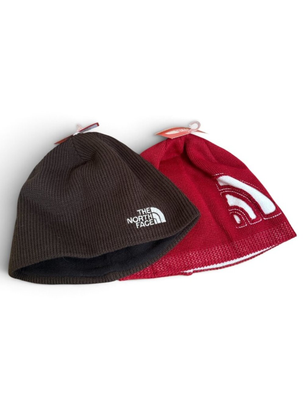 The North Face Beanies (2-pack) - OS - Cardinal Red and Brown